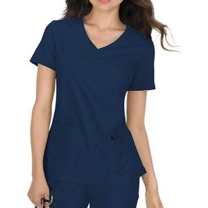 Navy Blue Scrub Top